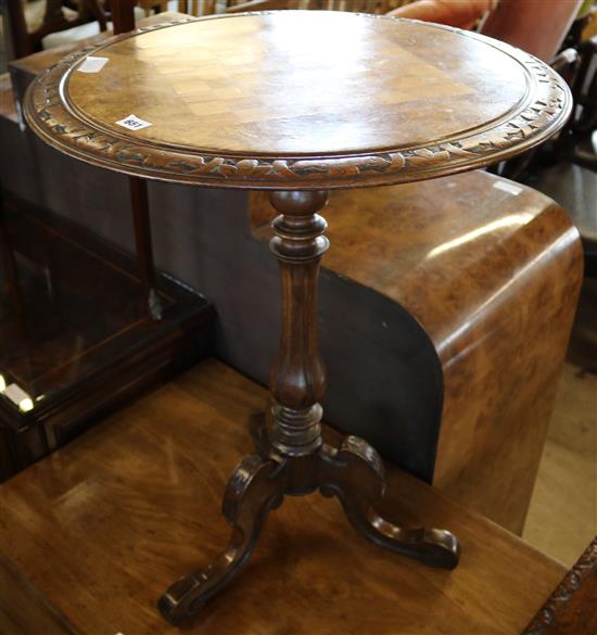 Victorian circular walnut  games table
